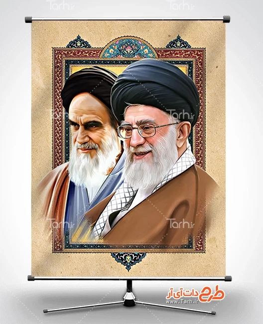 عکس رهبری و امام خمینی و حاج قاسم
