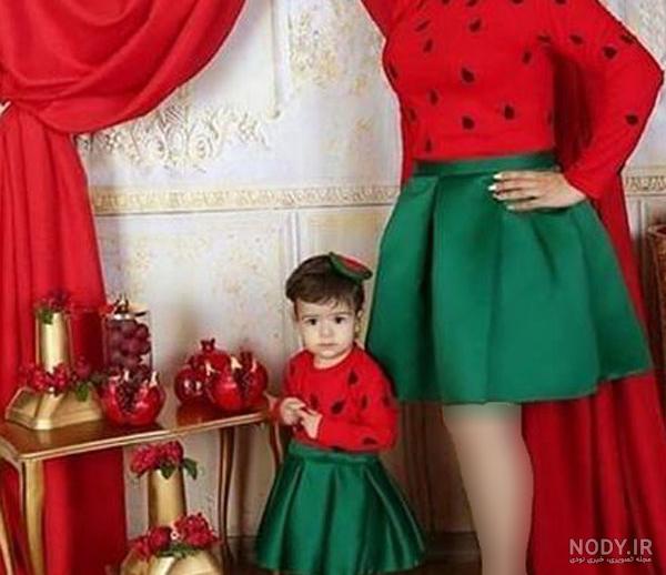 عکس لباس شب یلدا دخترانه ۱۲ ساله