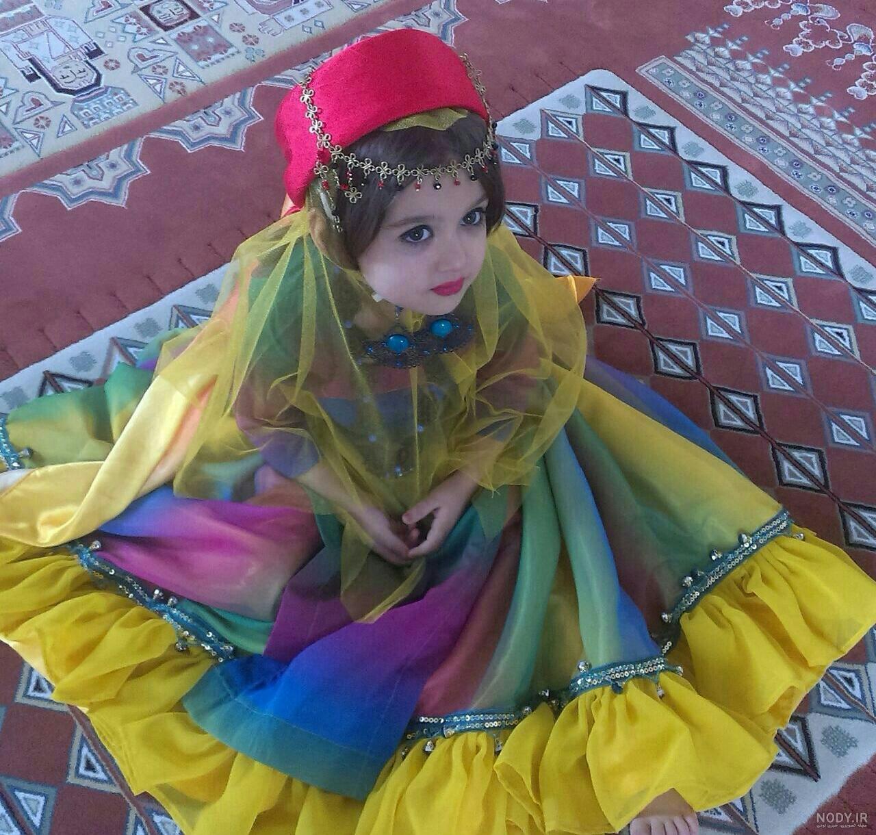 عکس لباس محلی لری دخترانه