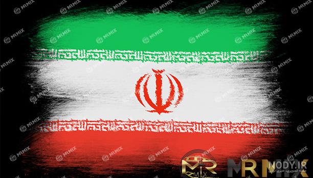 عکس نقاشی پرچم ایران آسان