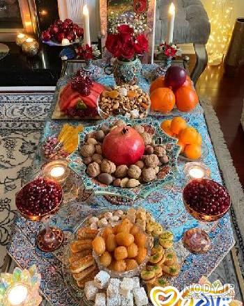 عکس هنری نقاشی انار شب یلدا مود | تاوعکس