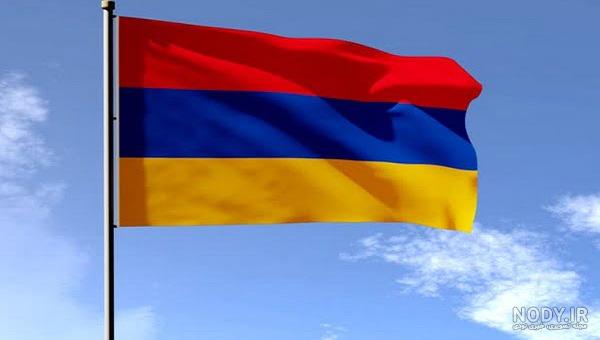 عکس پرچم آبی و قرمز