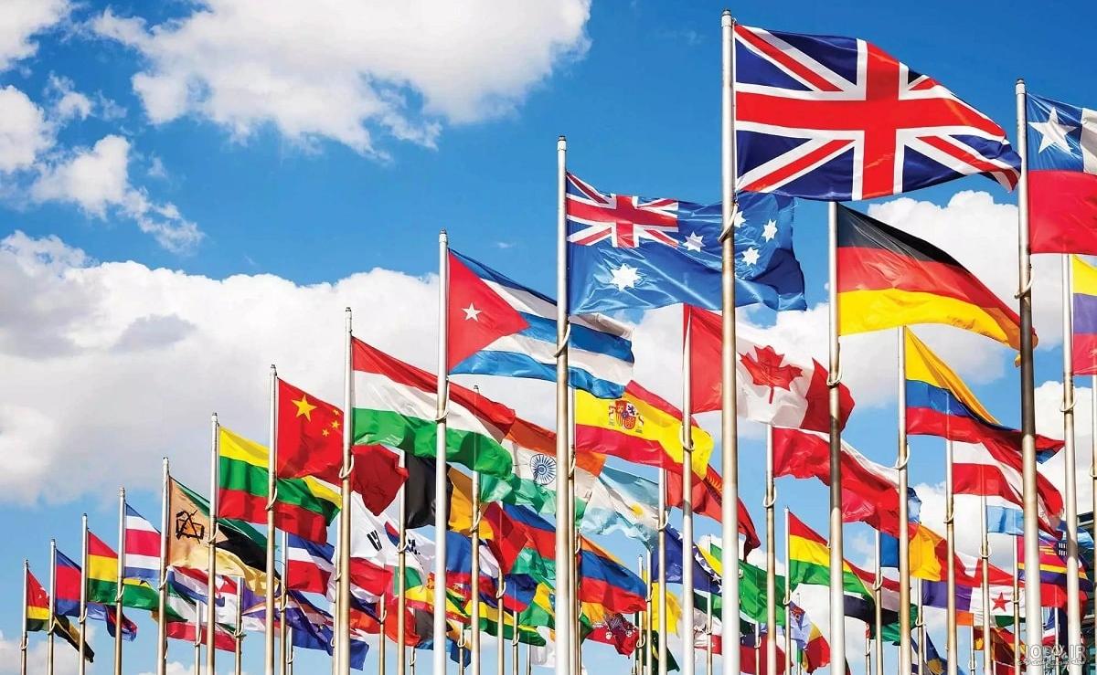 عکس پرچم کشور ها با نام انگلیسی