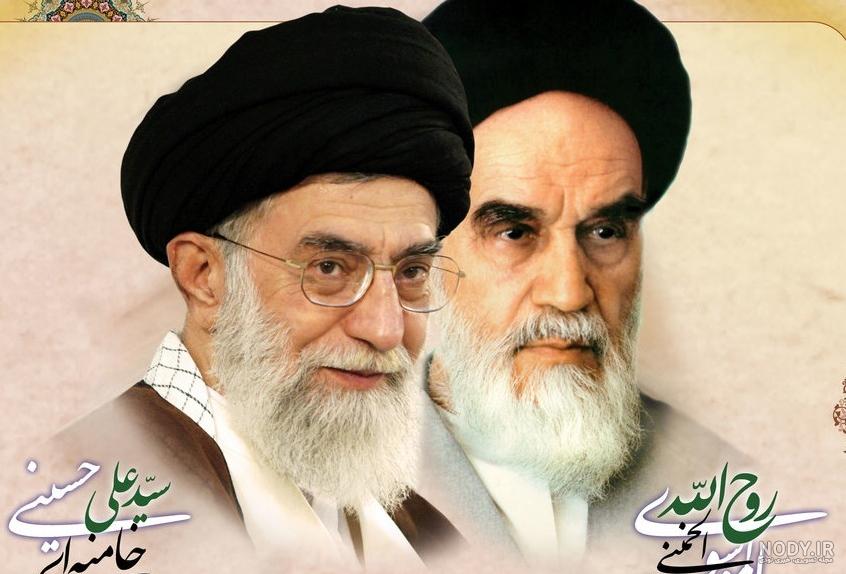 قاب عکس امام خمینی(ره) و امام خامنه ای - شهدا مارکت