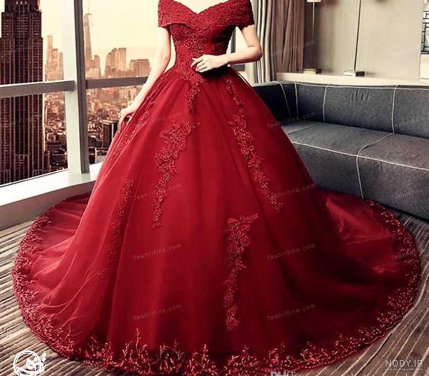 مدل لباس عروس دخترانه رنگی