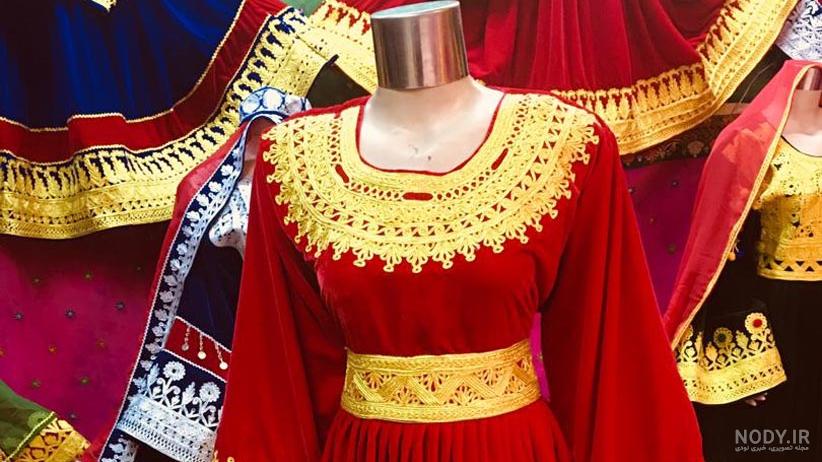 مدل لباس مخمل چرمه دوزی