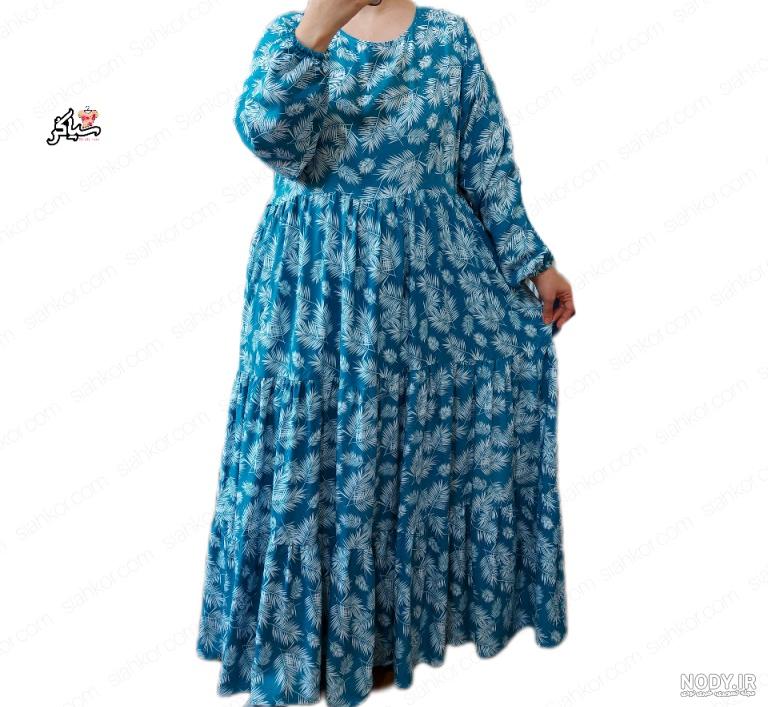 مدل پیراهن چین دار طبقه ای دخترانه