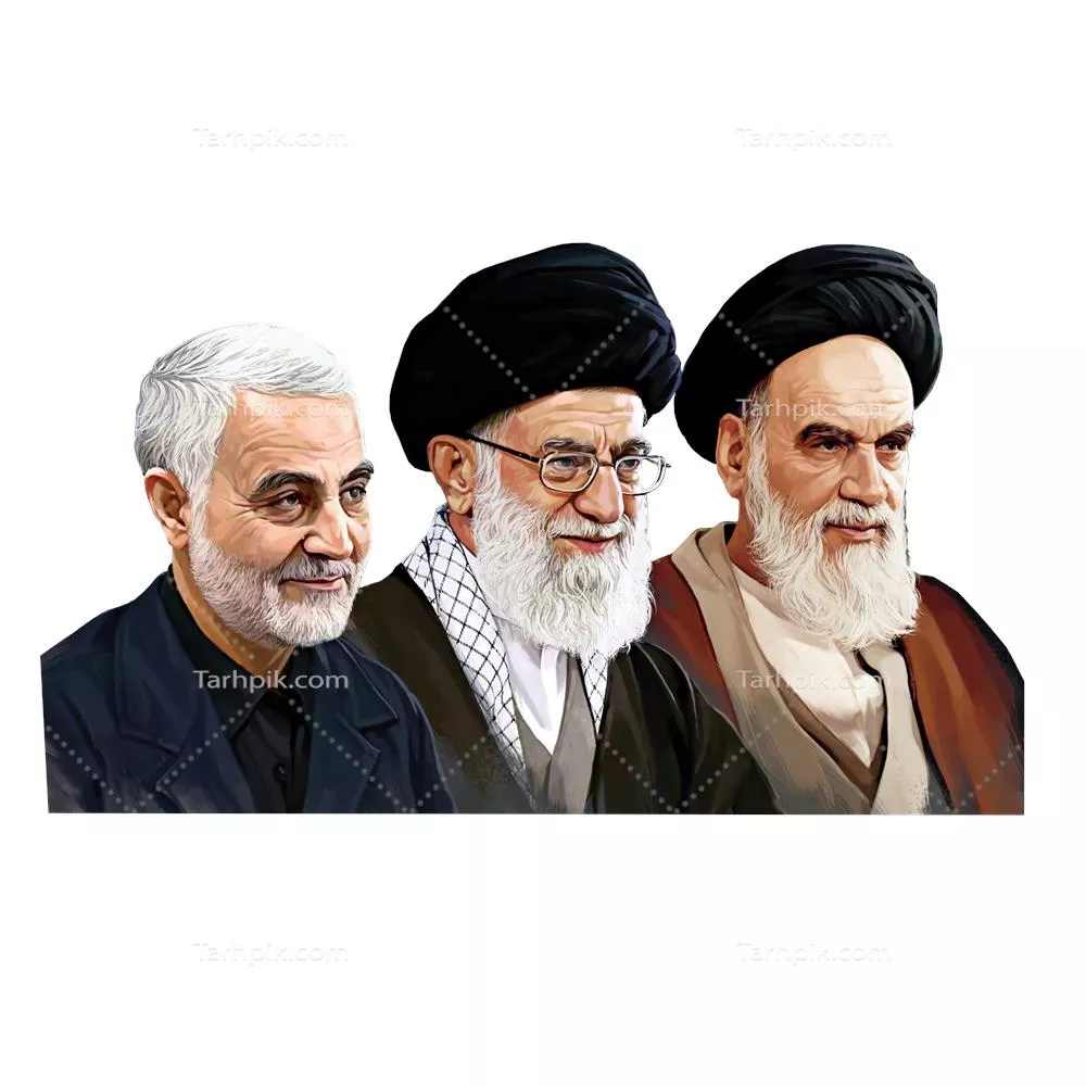 مسترطرح | طرح پوستر امامین رئیس جمهور و حاج قاسم