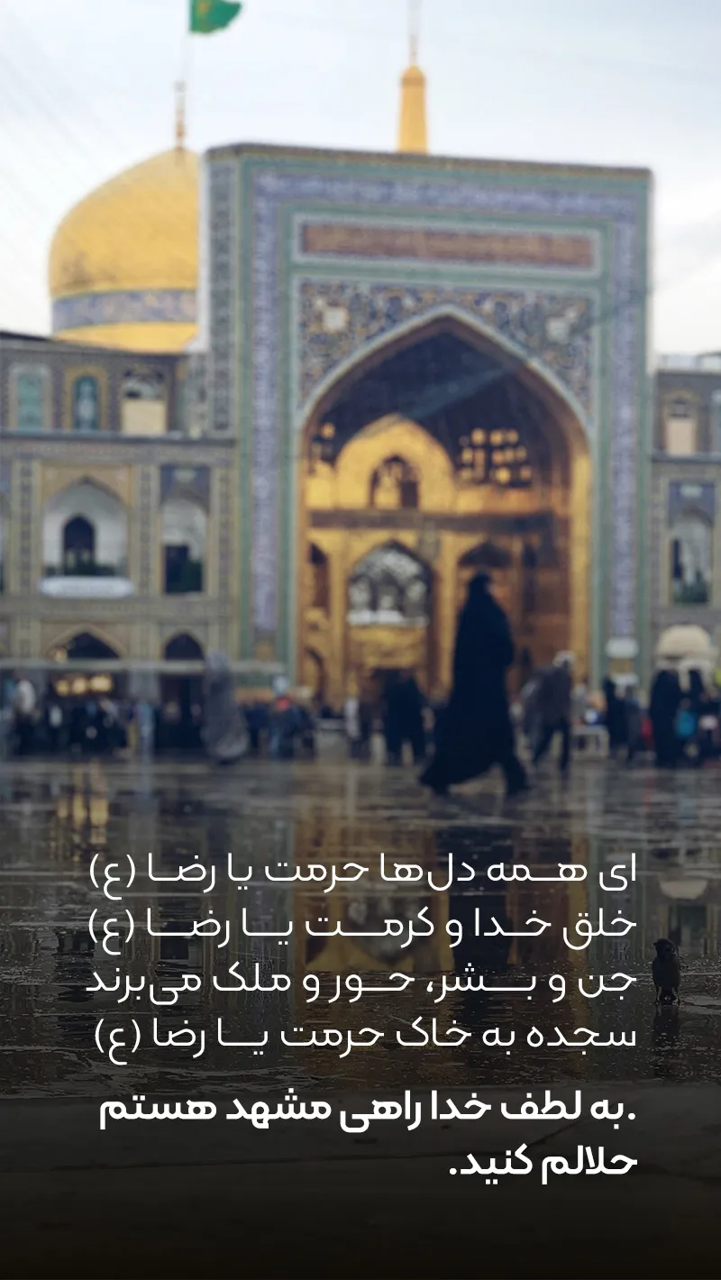 متن آماده برای حداحافظی مشهد و حلالیت طلبیدن