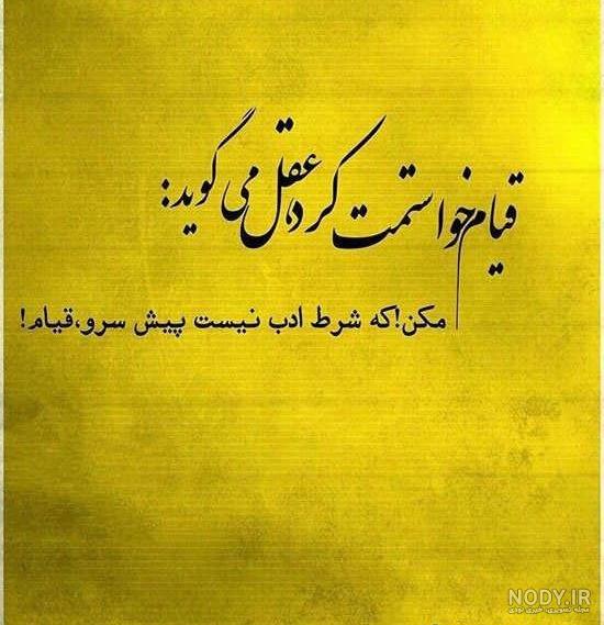 عکس نوشته اشعار سعدی برای پروفایل + مجموعه شعر عاشقانه و زیبای شاعر معروف