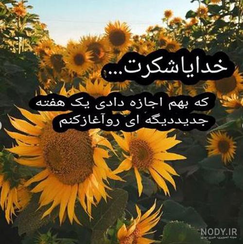 عکس نوشته شکرگزاری خداوند