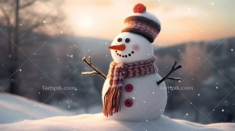عکس آدم برفی