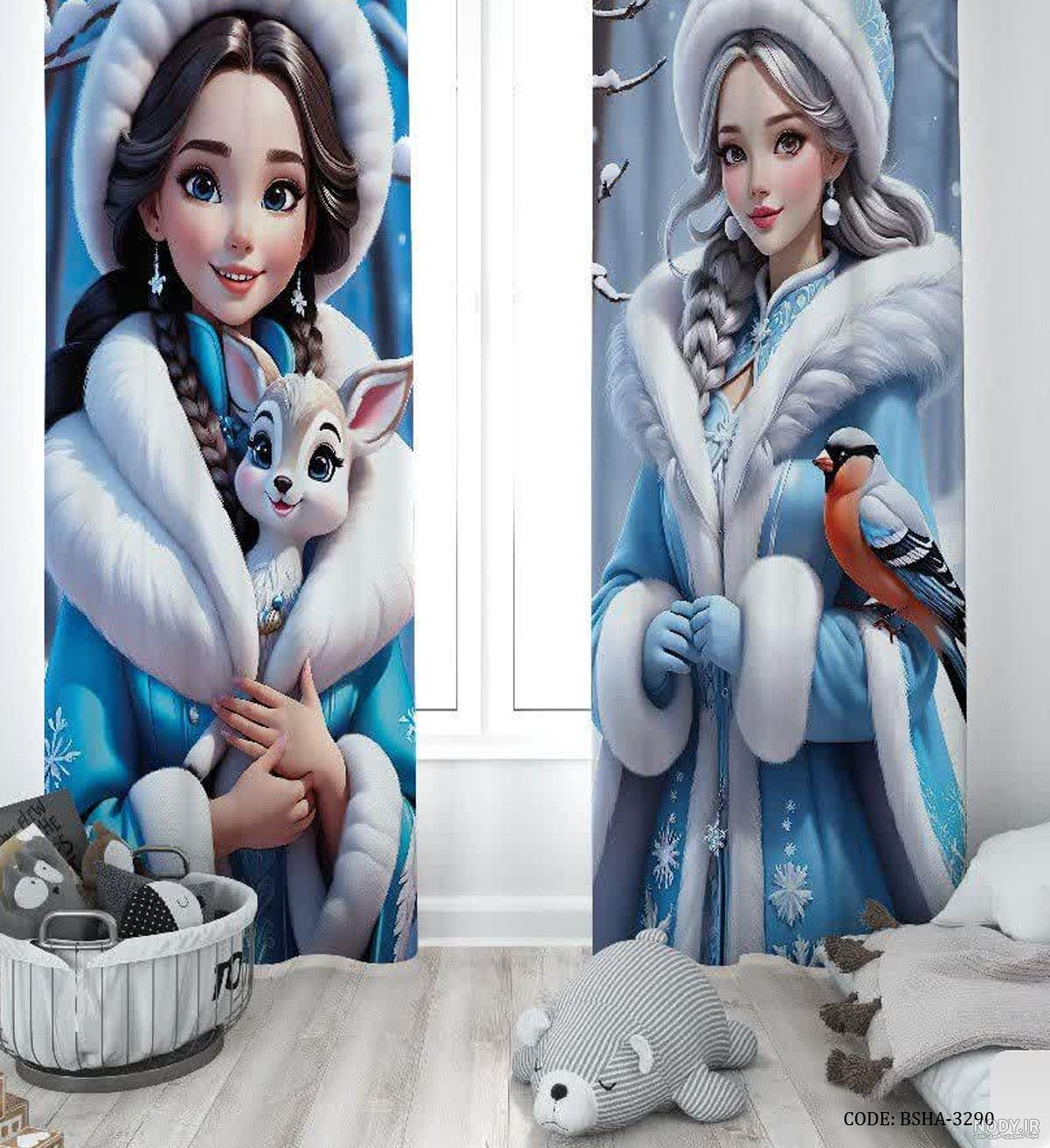 عکس السا و آنا بدون رنگ