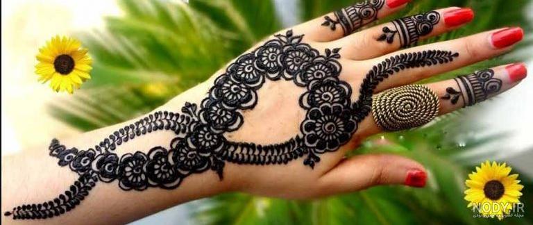 عکس حنا روی دست عروس و داماد