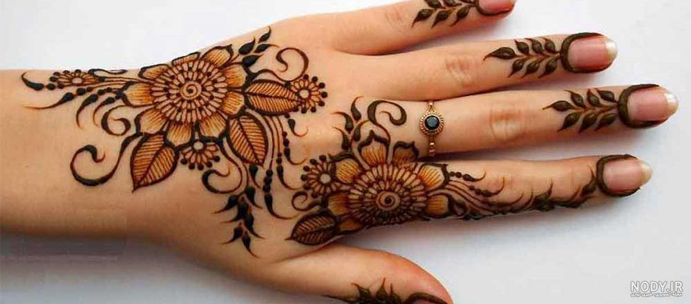 عکس نقشه حنا دست عروس عکس نقشه حنا دست عروس