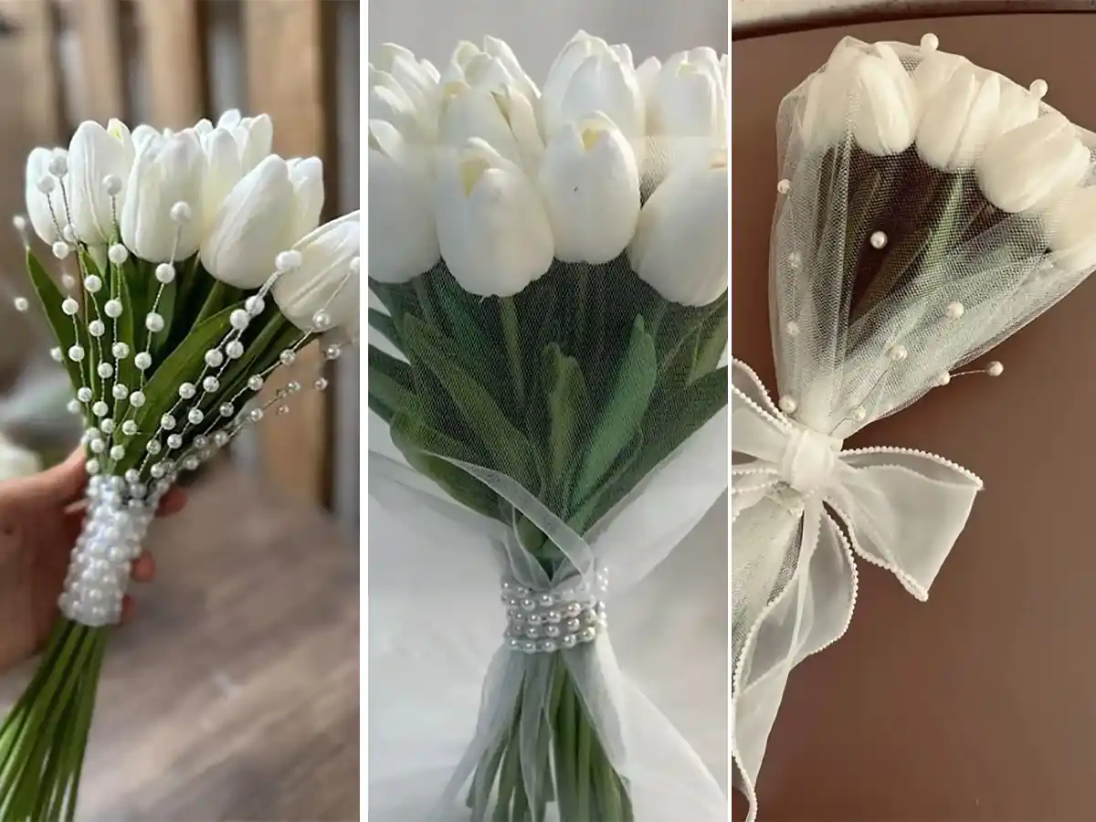 عکس گل عروس رنگی