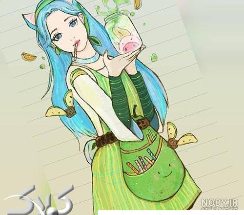 22 عکس از نقاشی دخترانه ساده و کودکانه برای خلاقیت شما