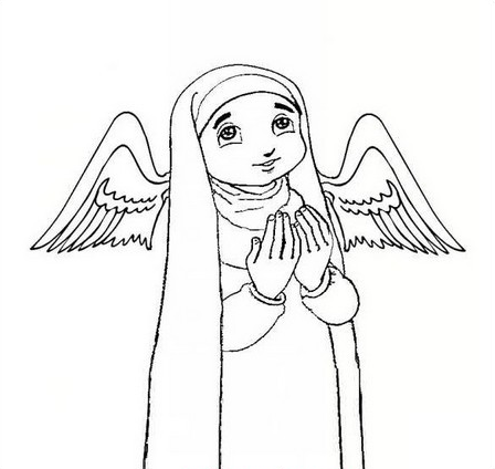 54 نقاشی نماز کودکانه پسرانه و دخترانه (تصاویر رنگ آمیزی + نقاشی آسان)