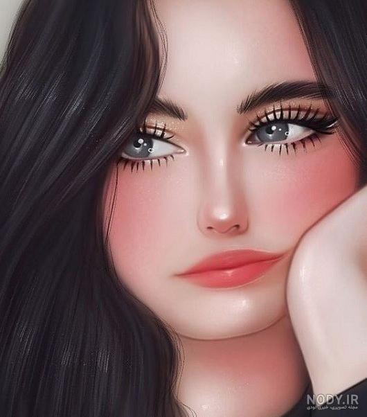 آموزش نقاشی دخترانه _ آموزش نقاشی آسان عروسک خوشگل