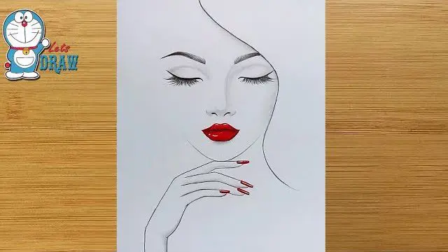 آموزش نقاشی ساده |طراحی ساده|نقاشی آسان |نقاشی دخترانه |نقاشی فانتزی آسان