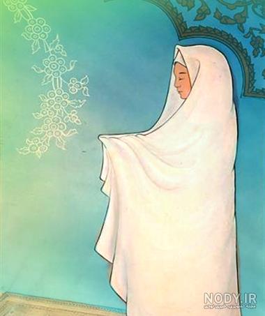 آموزش نقاشی نماز خواندن _نقاشی کودکانه _نقاشی چادر نماز