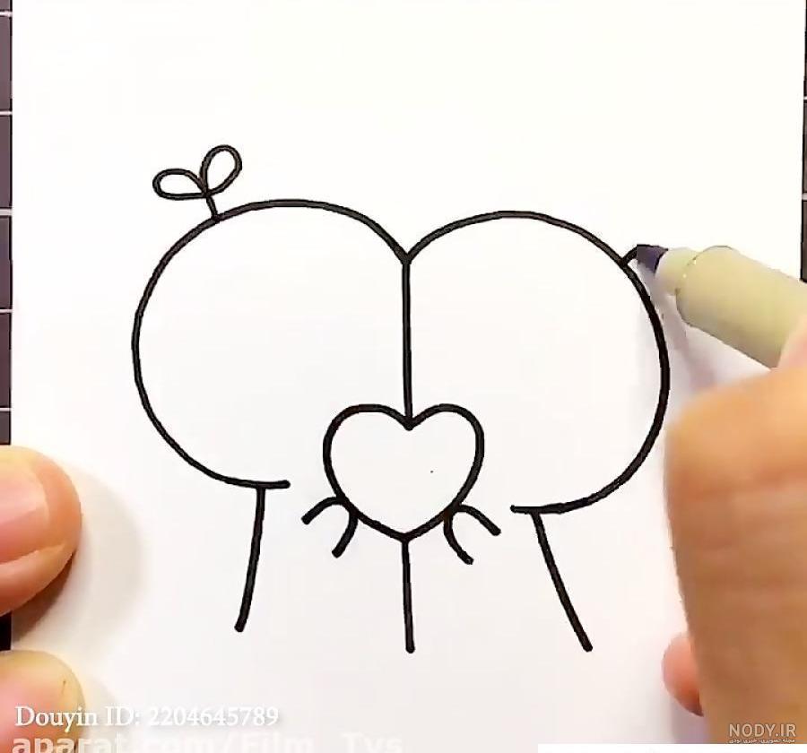 ایده نقاشی کیوت و ساده