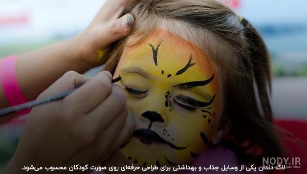 دخترانه نقاشی صورت کودکان ساده