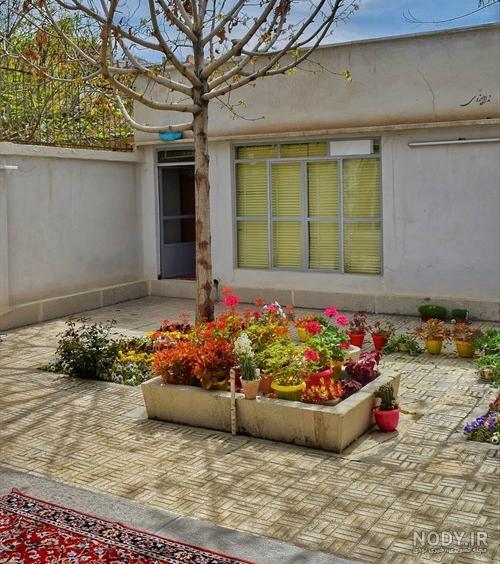 عکس حیاط خانه های ویلایی