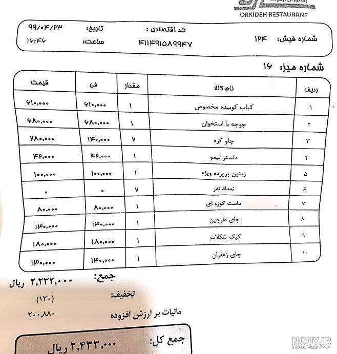عکس رستوران ارکیده جاده چالوس عکس رستوران ارکیده جاده چالوس
