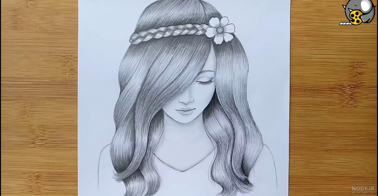عکس نقاشی دخترانه ی خیلی اسان ❤️ [ بهترین تصاویر ]