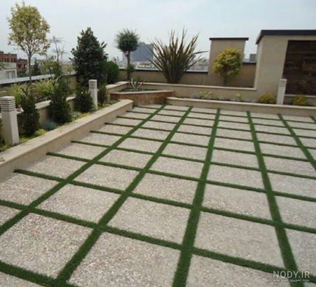 عکس کف حیاط ویلا