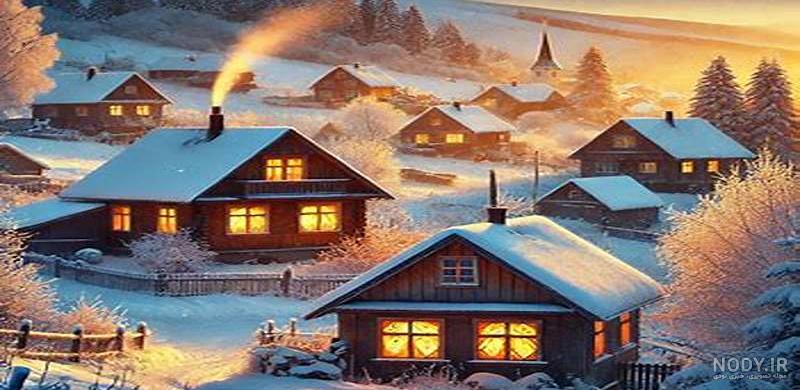 عکس کلبه برفی برای پروفایل