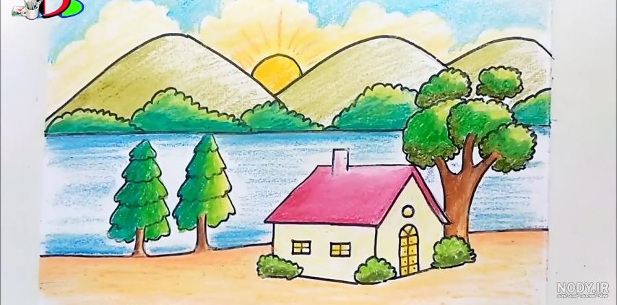 مدل نقاشی با مداد رنگی؛ مناسب برای کودکان و مدارس