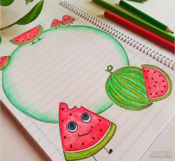 مدل نقاشی شب یلدا 1403 برای کودکان | عکس نقاشی یلدا