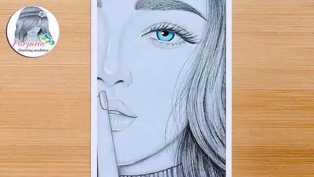 نقاشی دختر زیبا و فانتزی برای کودکان
