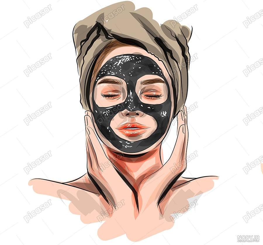 نقاشی دختر طراحی اسان - عکس نودی