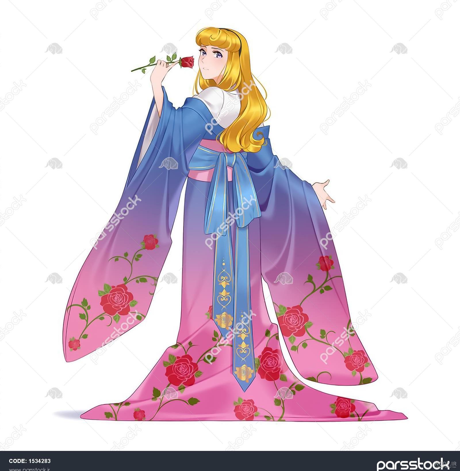 نقاشی دختر چینی فانتزی - عکس نودی