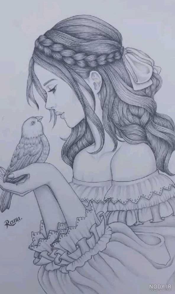 نقاشی دخترانه های جدید
