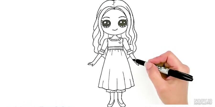 نقاشی دخترانه زیبا جدید