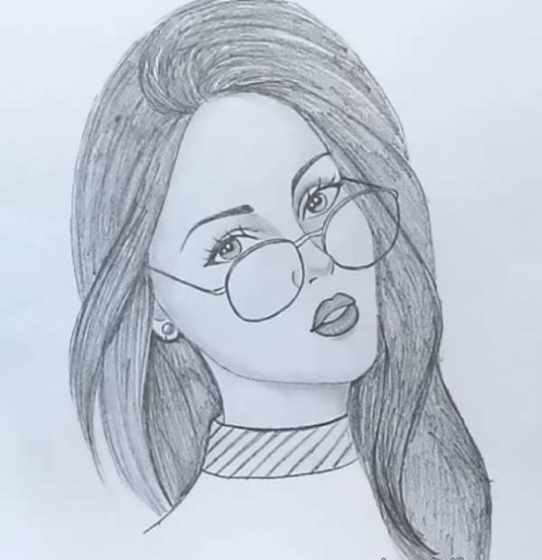 نقاشی دخترانه زیبا و ساده و آسان