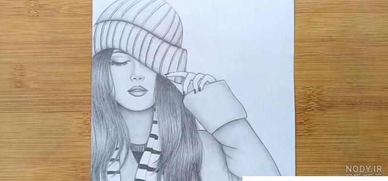 نقاشی دخترانه سخت ❤️ [ بهترین تصاویر ]