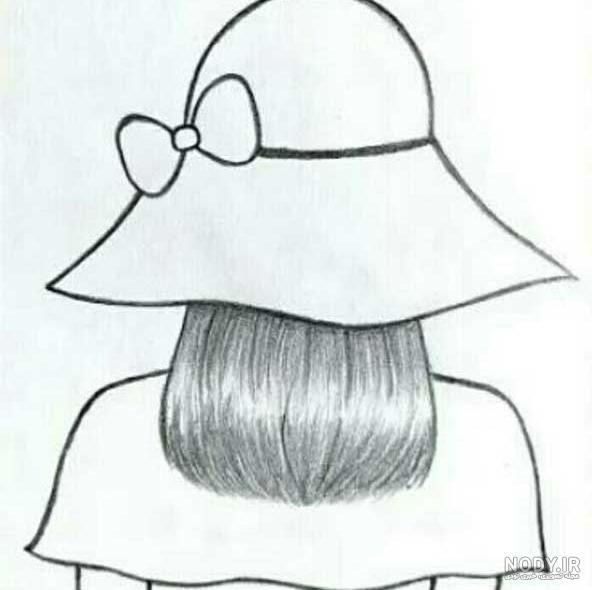 نقاشی دخترانه ناز ساده