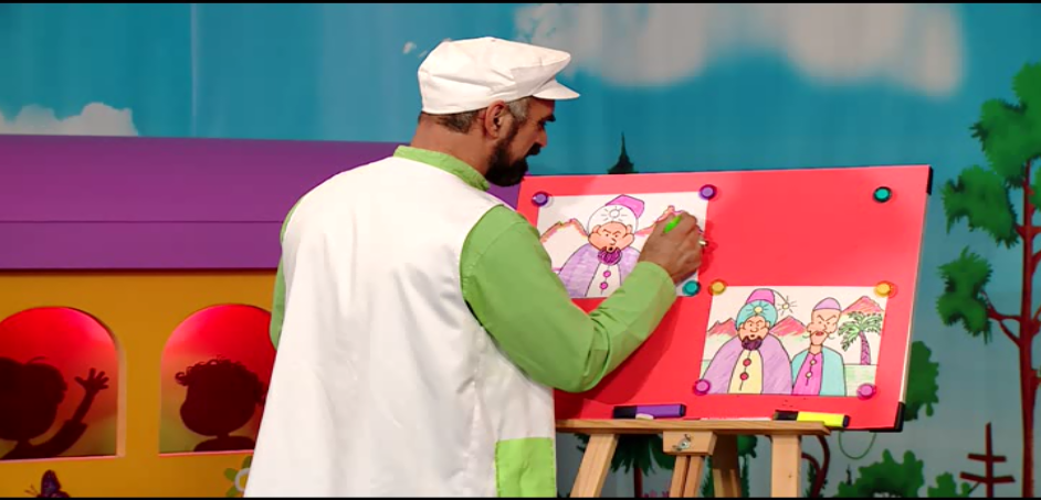 نقاشی ساده درباره نماز باران