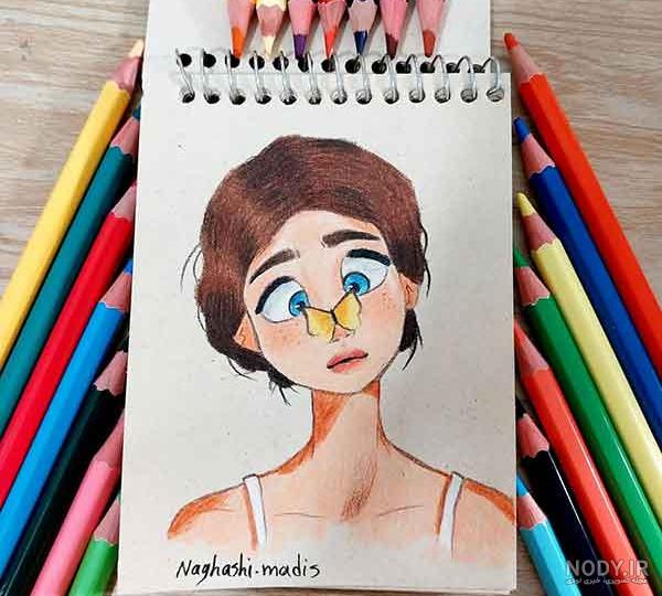 نقاشی فانتزی کارتونی دخترانه سخت
