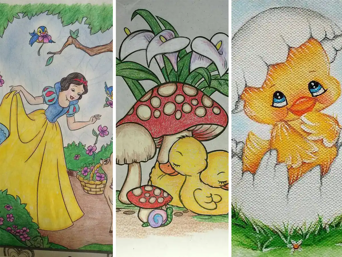 نقاشی قشنگ زیبای دخترانه