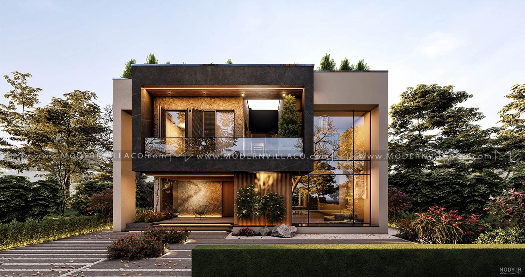 نما ویلا مدرن [جدیدترین نمای ویلاهای مدرن 1404] | نمادیزاین