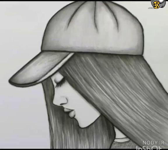 ۴۰ عکس نقاشی دخترانه جدید، ساده، زیبا، فانتزی و آسان برای پروفایل