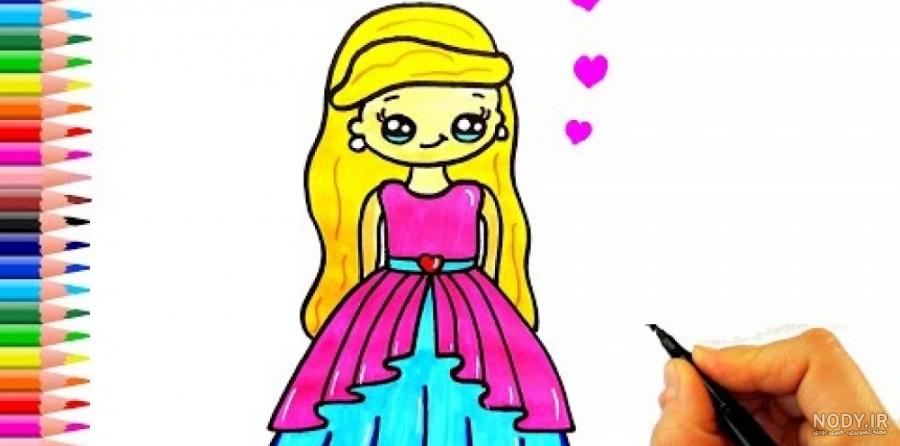۴۰ عکس نقاشی دخترانه جدید، ساده، زیبا، فانتزی و آسان برای پروفایل