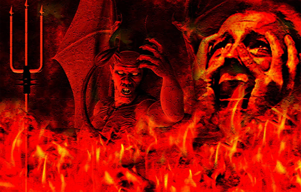 عکس جهنم و بهشت کنار هم