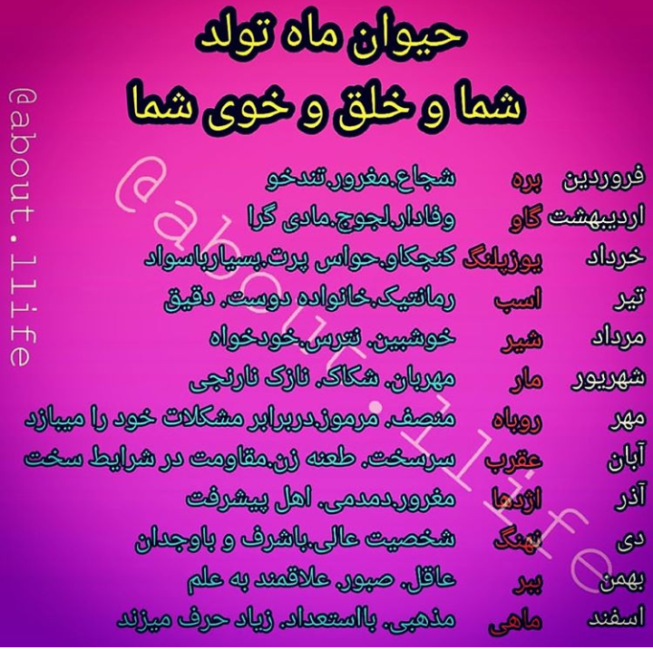 طالع بینی سال ها و حیوانات | متولد سال کدام حیوانید ؟ طالع بینی سال ها بر اساس حیوانات طالع بینی سال ها و حیوانات | متولد سال کدام حیوانید ؟ طالع بینی سال ها بر اساس حیوانات